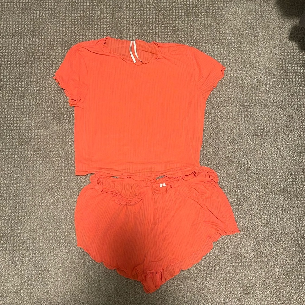 Orange/Red PJ set
